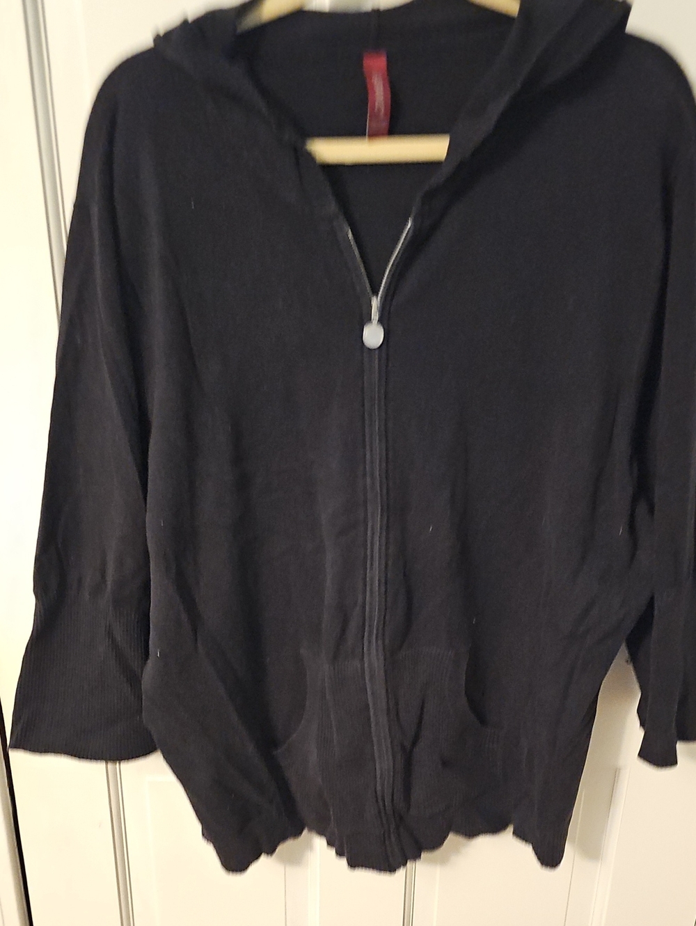Gitano Black Hooded Zip Bomber Jacket